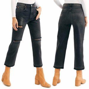 Free People Lita Cropped Straight Leg Jean